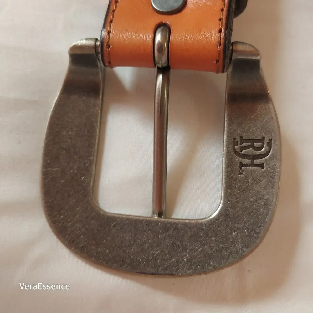 Red Dirt Hat Mens Multicolor Geometric Genuine Leather Tapered Belt Size 42 NWOT